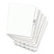Avery 11 in. x 8.5 in. 26-Tab E Avery Style Preprinted Legal Exhibit Side Tab Index Dividers - White (25/Pack)